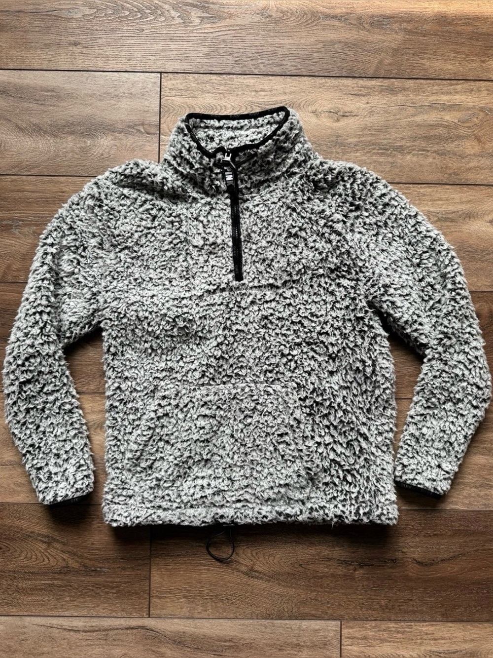 VS PINK SHERPA QUARTER ZIP